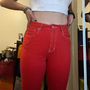 Red Pacsun Mom Jeans